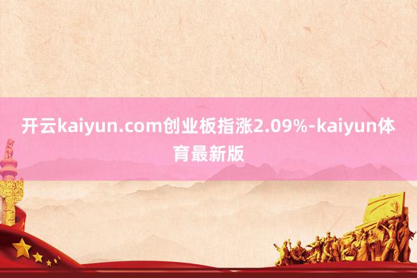 开云kaiyun.com创业板指涨2.09%-kaiyun体育最新版