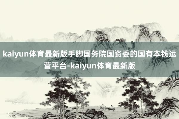 kaiyun体育最新版手脚国务院国资委的国有本钱运营平台-kaiyun体育最新版